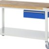 Stół Warsztatowy, Mobilny RAU 05 8001A6-157B4S.11, (S x W x G) 1500 x 880 x 700 mm