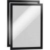 Durable 487201 DURAFRAME A4 Self-Adhesive Magnetic Info Frame Black 2 pc(s)