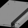 Roof plate, with cable entry, steel, (W x H x D) 400 x 25.5 x 800 mm, 8PQ2304-8BA03