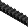 Pin header, 9 pole, pitch 7.62 mm, angled, black, 1472440000
