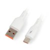 Przewód USB A - USB C 2.0 z podświetleniem - silikonowy - 1,8m - Akyga AK-USB-60