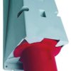 Złącze przemysłowe - zasilające 63A Wtyczka 415 V 3P + N + E Męski Amphenol Industrial Czerwony Montaż na panelu IP44
