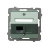 AS Obudowa gniazda pojedynczego typu Keystone skośna zielony mat GPK-1GS/p/84