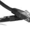 Kabel krosowy patchcord securityNET UTP kat.6 czarny 0,5m LSZH PC-6UTPLSZH-BK0.5