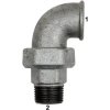 Screw connection, 25 bar, malleable cast iron, hot-dip galvanized, for mechanical engineering, external pipes, cold water pipes,