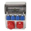Rozdzielnica budowlana erbetka wyposażona ASTAT 119 Plus A IP65 32A/5P, 16A/5P, 4x230V SCHUKO IP44 IK08 wyłączniki Hager EDO
