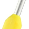 Końcówka kablowa zaciskana 1mm² długość 8mm Żółty średnica 1.4mm Izolowane RS PRO
