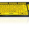 Klawiatura Upośledzenie wzroku przewodowa, kolor: Żółty, USB, QWERTZ (niemiecka), Ceratech