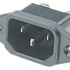 Złącze IEC IEC C14 Montaż na śrubę 10A Proste Bulgin