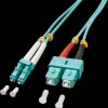 46391 Fibre optic cable LC/SC OM3 50/125µm 2m
