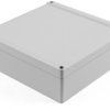 ABS enclosure, (L x W x H) 180 x 180 x 60 mm, light gray (RAL 7035), IP66, 1555WGY