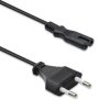 Qoltec Kabel zasilający IEC C7 / CEE 7/16 ósemka 2x0.5mm² 1.4m