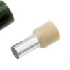 Cimco 187133 Końcówka rurkowa Isol.Aderendh. 16mm²x18mm,elfenbein, z częściową izolacją , 16 mm² x 18 mm, 100 szt.