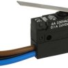 Mikroprzełącznik; SR0-03C; dźwignia; 25mm; 1NO+1NC wspólny pin; szybkie; z przewodem 30cm; 3A; 250V; IP67; Highly; RoHS
