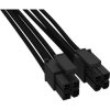 BeQuiet BC060 PC Power Cable 4+4 Pin 0.45m Black Individually Sleeved