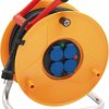 Przedłużacz bębnowy 40m 4 gniazda Szpula przedłużacza typ Typ E - gniazdo francuskie Typ E – francuski 230 V