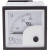 Woltomierz analogowy AC wycięcie: 46 x 46 mm RS PRO 1,5% 0 → 300V