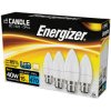 Energizer® S14331 LED BC (B22) Opal Candle Non-Dim Bulb Warm Whi 470lm 5.2W Pk4