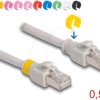 80117 Network cable RJ45 Cat.6A S/FTP with colored clips 0.5 m
