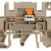 Disconnect/test-disconnect terminal block, spring balancer connection, 0.5-6.0 mm², 41 A, 8 kV, dark beige, 1771800000