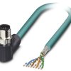 Kabel Ethernet Cat5 długość 2m Z zakończeniem Phoenix Contact