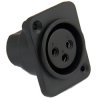 GNIAZDO MONTAŻOWE XLR 3 PIN PLASTIKOWE