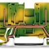 2-pin PE base terminal, spring-clamp connection, 1 pole, 32 A, yellow/green, 769-227