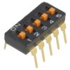 Przełącznik Dip-Switch Ilość Sekcji 5 On-Off 0,025A/24Vdc A6t-5104