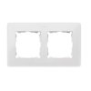 SIMON82O biały/szara Ramka x2, 8200620-030