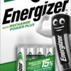 E300626600 Energizer PowerPlus 4x AAA rechargeable batteries, 700 mAh