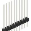 Pin header, 10 pole, pitch 2.54 mm, straight, black, 10046935