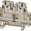 Multi level terminal block, snap-in, 0.34-2.5 mm², 4 pole, 22 A, 8 kV, dark beige, 2902380000