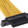 Złącze D-Sub 25-pinowe Męski Kątowe Montaż na kablu raster 1.27mm Złoto