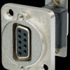 NADB9FF 9 pole D-SUB feedthrough, nickel