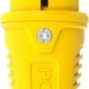 Wtyczka gumowa 16A 2P+Z 230V UNI-SCHUKO IP54 /pełna guma/ TAURUS2 żółta 0522-es
