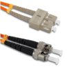 Qoltec Patchcord Światłowodowy Sc/Upc - St/Upc Multimode 50/125 Om2 Duplex 1M