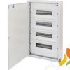 Rozdzielnica natynkowa 72 modułowa 4x18M drzwi metal IP30 WRP18-4 001101384 ETI