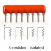150 Ohm x4 isolated resistor network (L08-3S-151) - Beckman Industries