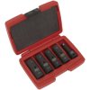 Sealey SX1820 Deep Imp Socket Set 1/2"Sq Drive 80mm Double Ended 18.5-22.5mm 5pc