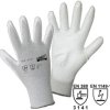 Rękawice robocze Leipold Doehle ESD Nylon/Carbon-PU 1171-7, Rozmiar rękawic: 7, S, szary, biały
