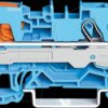 2106-1304 3-conductor through terminal block CAGE CLAMP® 6 mm², blue