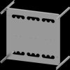 Mounting plate, metal, (L x W x H x D) 600 x 600 x 500 x 400 mm, for 3VA23 (400A), 3VA24 (630A), 3 pole, fixed installation, 8PQ