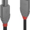 LINDY Kabel USB USB 2.0 Złącze męskie USB-A, Złącze męskie USB-B 7.50 m czarny 36676