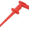 Chwytak pomiarowy cęgowy 1A czerwony 300V 2mm Dł.całk: 75mm 65.9187-22