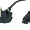 Przewód Zasilający Iec C5 2.5A - Posac-C5-2A/Uk18 Czarny 1.8M