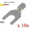 Konektor widełkowy nieizol. 0,5-1,5mm2; M5