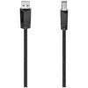 Hama 200603 USB cable USB 2.0 USB-A to USB-B 3.00 m Black