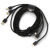 Zestaw przewodów 3xGC Ray USB A - USB C z podświetleniem LED - Ultra Charge/QC 3.0 - 2m - Green Cell