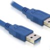 Kabel USB 3.0 typu a wtyk - USB 3.0 typu a wtyk 2 m, niebieski