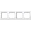 MERTEN M-SMART Ramka 4 poczwórna pozioma z polem opisowym biały polarny MTN471419 SCHNEIDER ELECTRIC